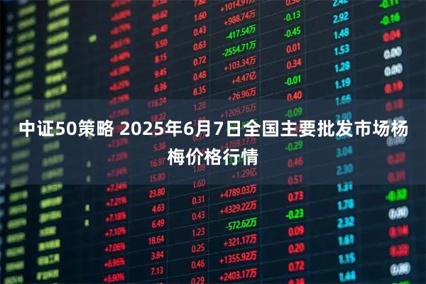 中证50策略 2025年6月7日全国主要批发市场杨梅价格行情